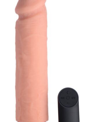 Big Shot Vibrating Remote Control Silicone Dildo - 9 Inch
