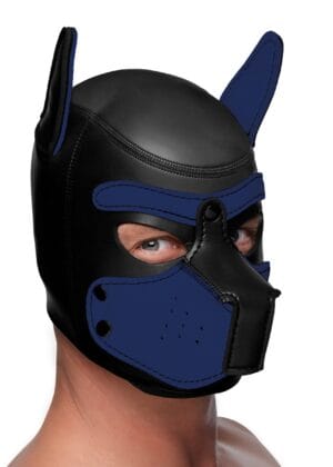 Spike Neoprene Puppy Hood - Blue