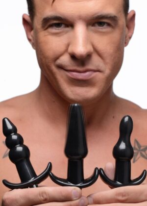 Thrill Trio Anal Plug Set - Black