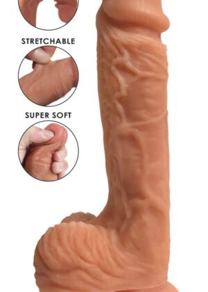 Easy Riders Dual Density Silicone Dildo - 8 Inch