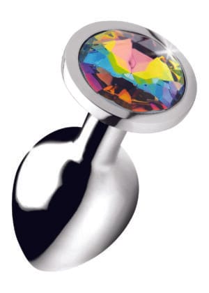 Rainbow Prism Gem Anal Plug - Medium