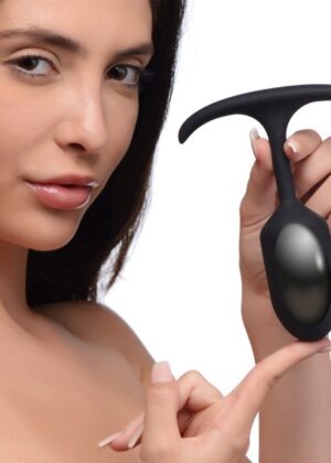 Premium Silicone Weighted Anal Plug - Medium