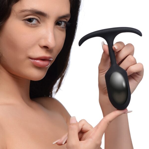 Premium Silicone Weighted Anal Plug - Medium Premium Silicone Weighted Anal Plug - Medium
