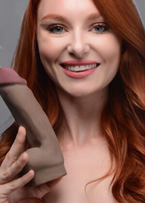 Dark Dual Density Squirting Dildo - 7 Inch