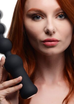 Deluxe Voodoo Beads 10X Silicone Anal Beads Vibrator
