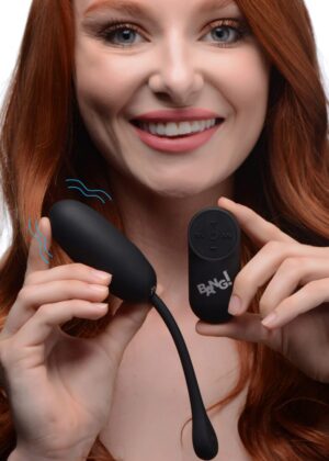 Remote Control 28X Silicone Plush Egg - Black