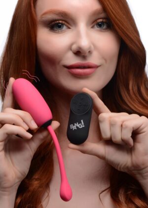 Remote Control 28X Silicone Plush Egg - Pink