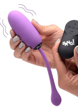Remote Control 28X Silicone Plush Egg - Purple