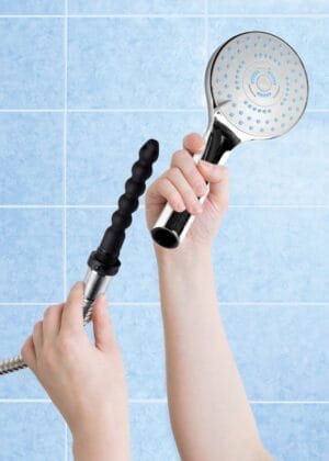 Shower Head with Silicone Enema Nozzle