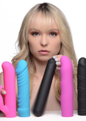 4-In-1 XL Silicone Bullet and Sleeves Kit
