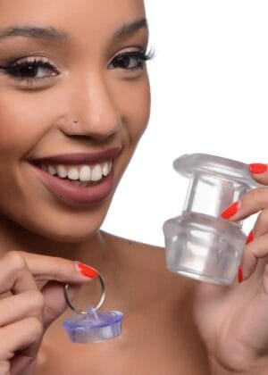 Ass Bung Clear Hollow Anal Dilator with Plug - Medium