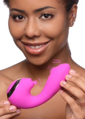 10X Licking G-Throb Rechargeable Silicone Vibrator