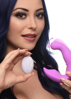 5X Come Hither Silicone Vibrator with Remote Control