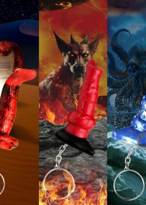 Hell-Hound, Lord Kraken, & King Cobra Silicone Keychain Set