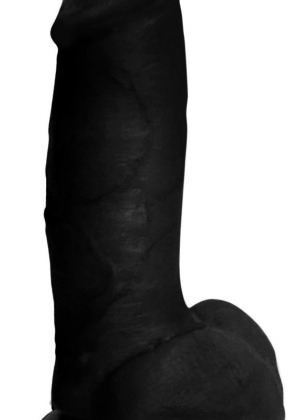 7 Inch Dildo with Balls - Black