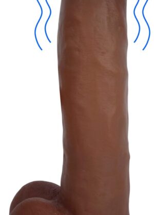 Jock Medium Vibrating Dildo with Balls - 11 Inch