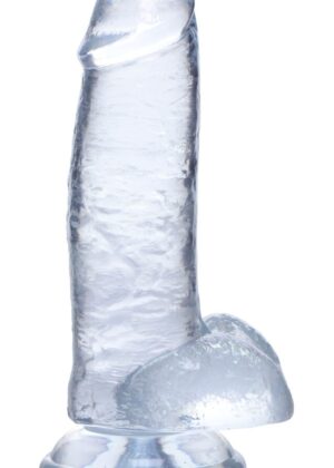 Jock C-Thru Dildo with Balls - 8 Inch