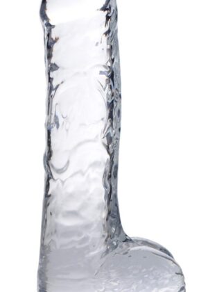 Jock C-Thru Dildo with Balls and Foreskin - 8 Inch
