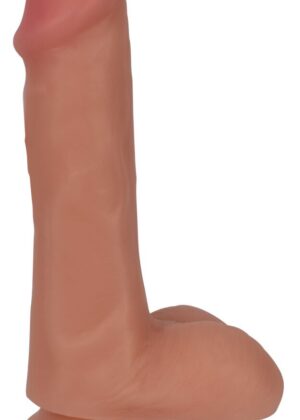 6 Inch Slim Dildo with Balls - Light