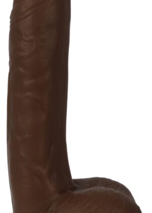 Thinz 7 Inch Slim Dildo with Balls - Dark
