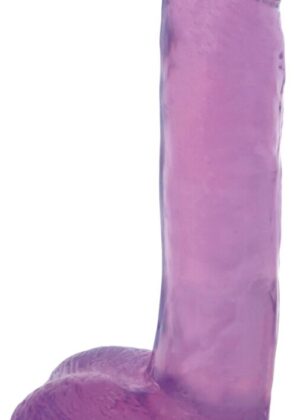 7 Inch Slim Stick with Balls Grape Ice Dildo