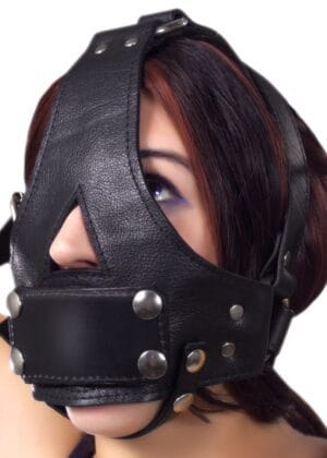 Strict Leather Bishop Head Harness with Removable Gag