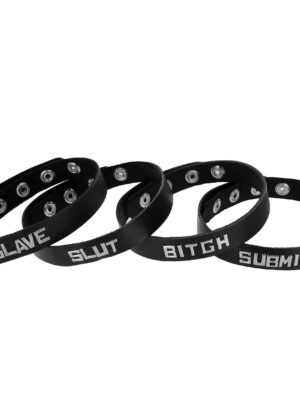 Leather ID Collars- Slut