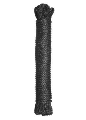Premium Black Nylon Bondage Rope- 50 Feet