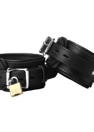 Strict Leather Premium Locking Ankle Cuffs