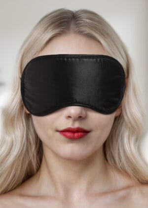 Black Satin Blindfold Mask