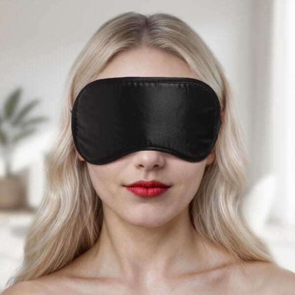 Black Satin Blindfold Mask Black Satin Blindfold Mask