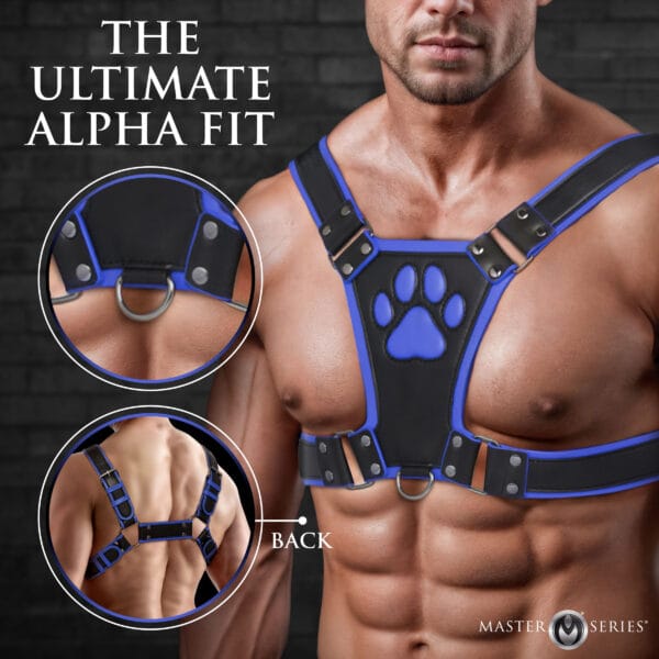 Alpha Pup Bulldog Harness - Blue Alpha Pup Bulldog Harness - Blue