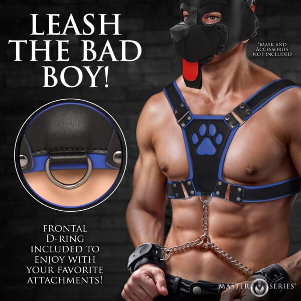 Alpha Pup Bulldog Harness - Blue Alpha Pup Bulldog Harness - Blue