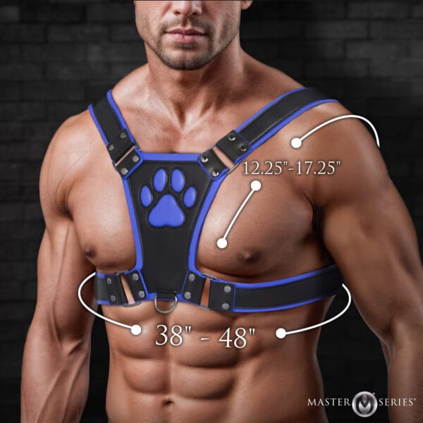 Alpha Pup Bulldog Harness - Blue Alpha Pup Bulldog Harness - Blue