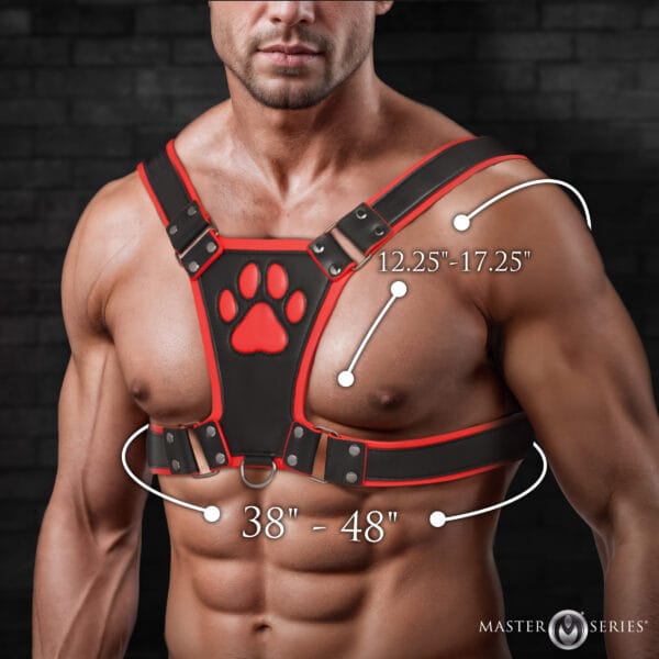 Alpha Pup Bulldog Harness - Red Alpha Pup Bulldog Harness - Red