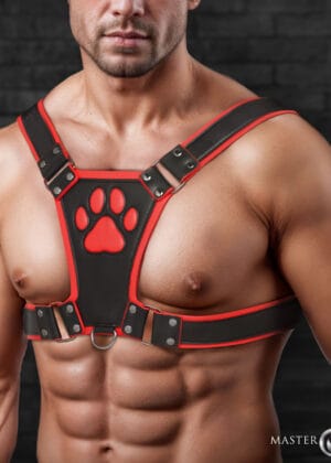 Alpha Pup Bulldog Harness - Red