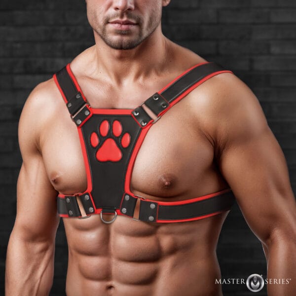 Alpha Pup Bulldog Harness - Red Alpha Pup Bulldog Harness - Red