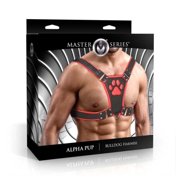 Alpha Pup Bulldog Harness - Red Alpha Pup Bulldog Harness - Red