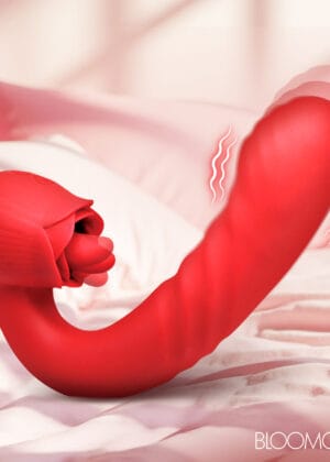 Boom Bloom Thrusting & Licking Rose Vibrator