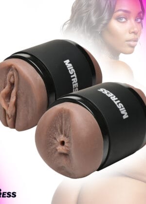 Double Shot Pussy and Ass Stroker - Dark