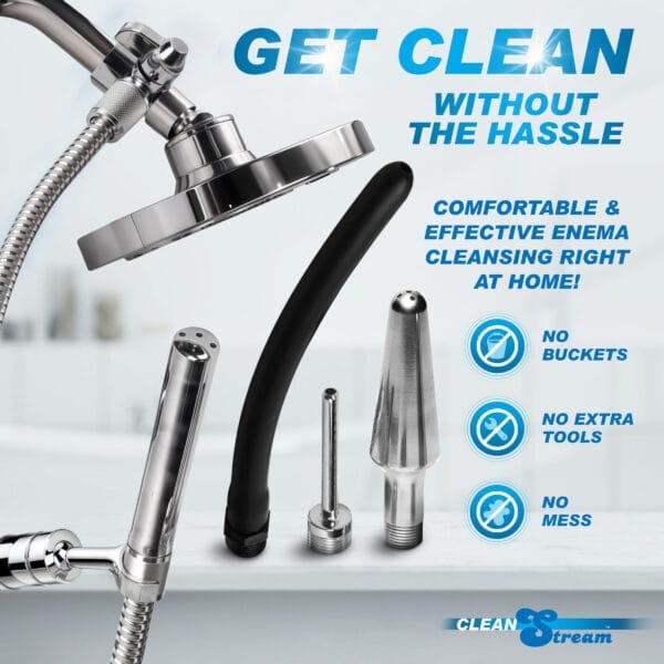 All In One 4 Tip Shower Enema System All In One 4 Tip Shower Enema System