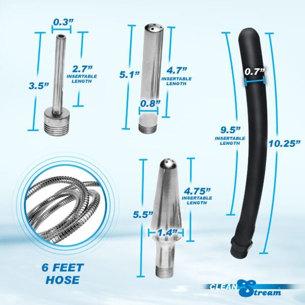All In One 4 Tip Shower Enema System All In One 4 Tip Shower Enema System