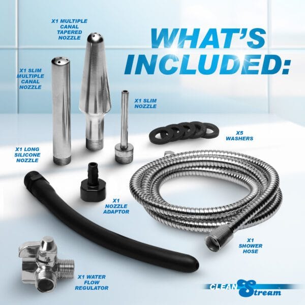 All In One 4 Tip Shower Enema System All In One 4 Tip Shower Enema System