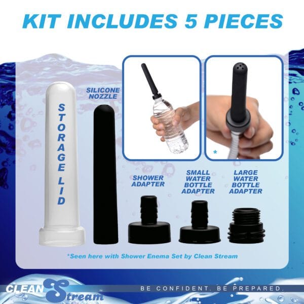 Travel Enema Water Bottle Adapter Set Travel Enema Water Bottle Adapter Set
