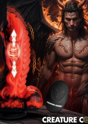 Dragon Thrust Thrusting & Vibrating Silicone Dildo
