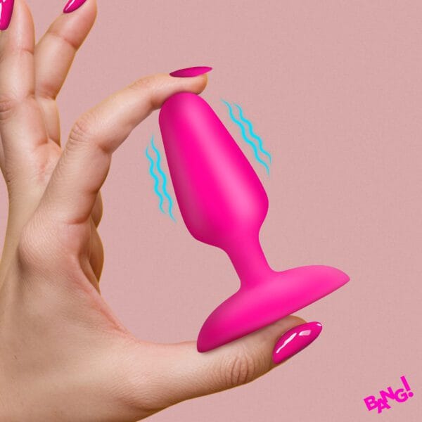 Flexible Vibrating Silicone Butt Plug - Pink Flexible Vibrating Silicone Butt Plug - Pink