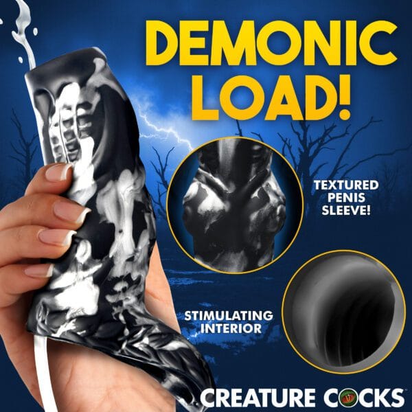 Night Prowler Squirting Silicone Penis Enhancer - Silver Night Prowler Squirting Silicone Penis Enhancer - Silver