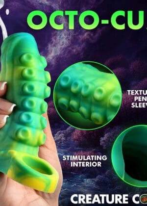 Tentacle Squirting Silicone Penis Enhancer - Green