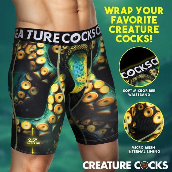 Creature Wear Monstropus Tentacled Monster Boxer Shorts - Medium Creature Wear Monstropus Tentacled Monster Boxer Shorts - Medium