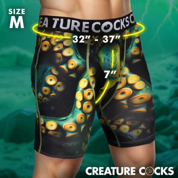 Creature Wear Monstropus Tentacled Monster Boxer Shorts - Medium Creature Wear Monstropus Tentacled Monster Boxer Shorts - Medium